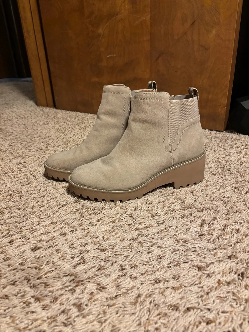 Women's Beige Ankle Boots